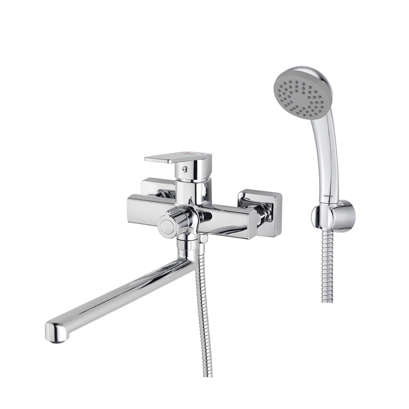 Смеситель для ванны с душем Milardo Poli POLSB00M10 (хром)