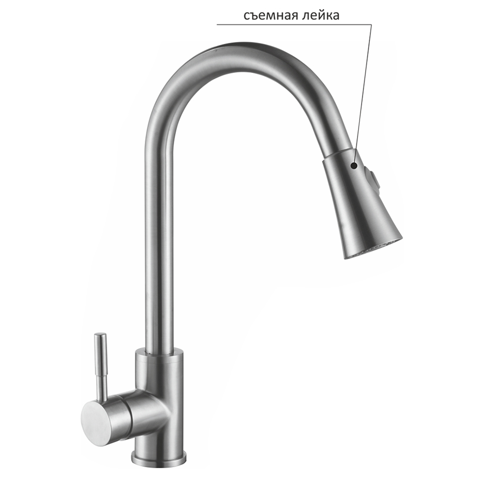 Смеситель для кухни Melana MLNF8110 (сатин)