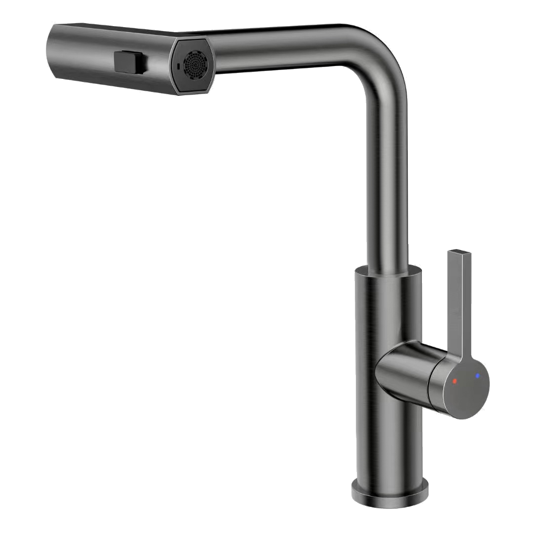 Смеситель для кухни Rush Tinos TI3732-18Grey (серый графит матовый)