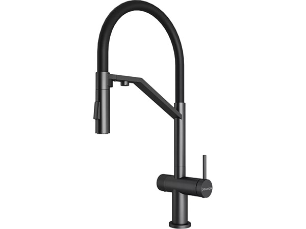 Смеситель для кухни Paulmark Zender Ze213155-GM (вороненая сталь)