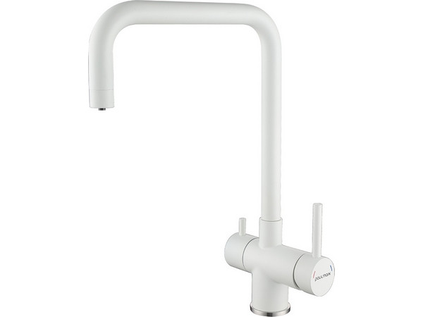 Смеситель для кухни Paulmark Wetter We213030-WH (белый матовый)