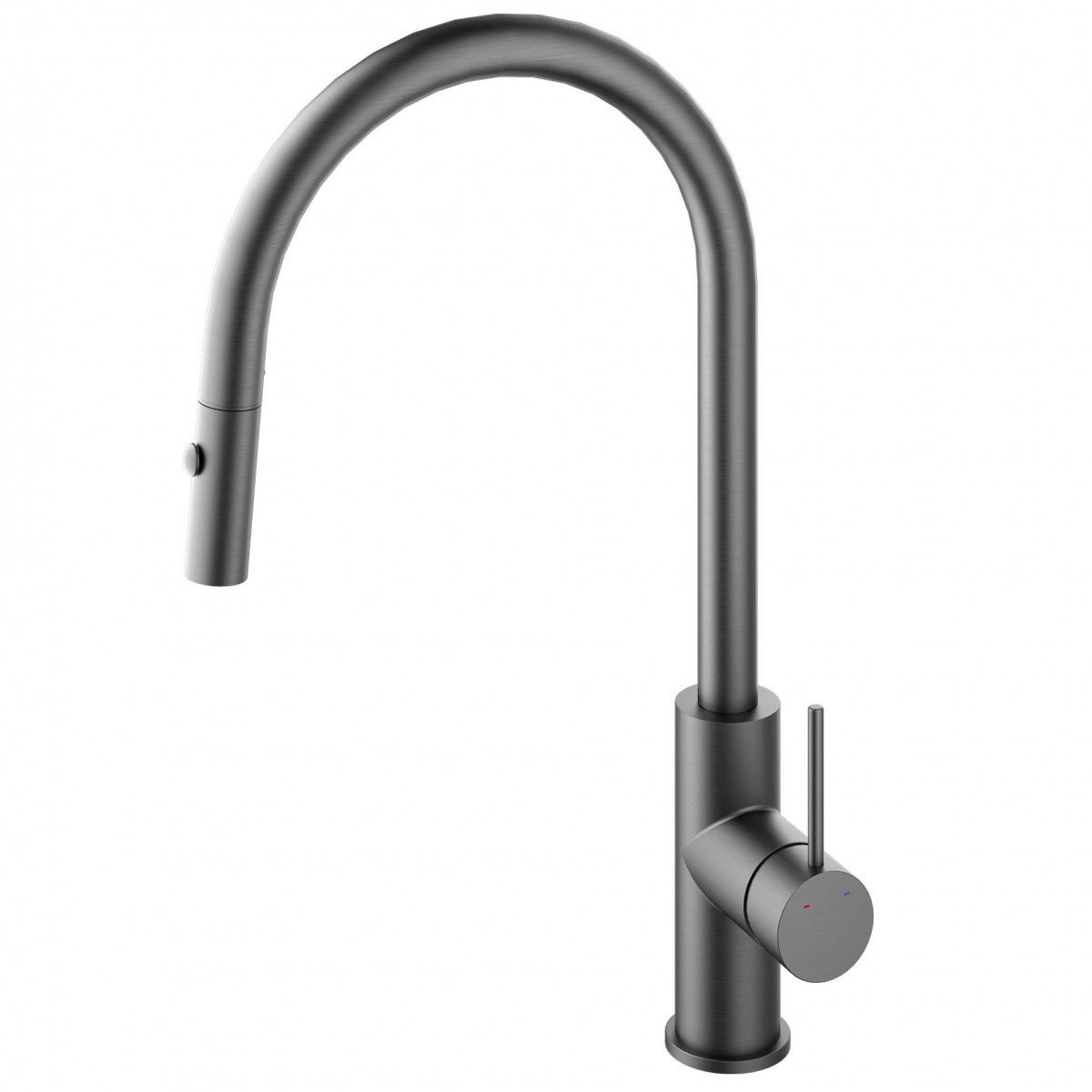 Смеситель для кухни Vincea City VKF-2C1GM (вороненая сталь)