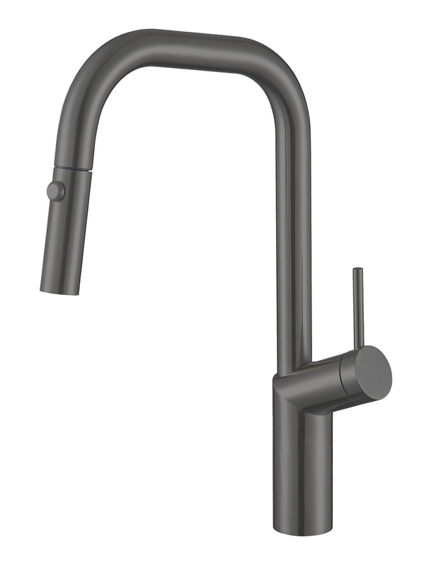 Смеситель для кухни Vincea VKF-107GM (вороненая сталь)