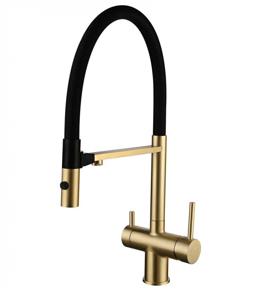 Смеситель для кухни Vincea VKF-120BG (брашированное золото)