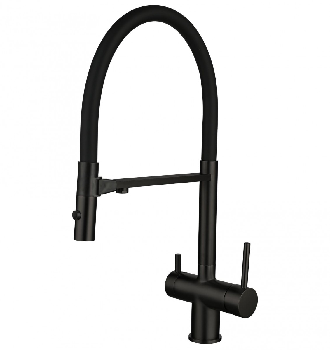 Смеситель для кухни Vincea VKF-120MB (чёрный)