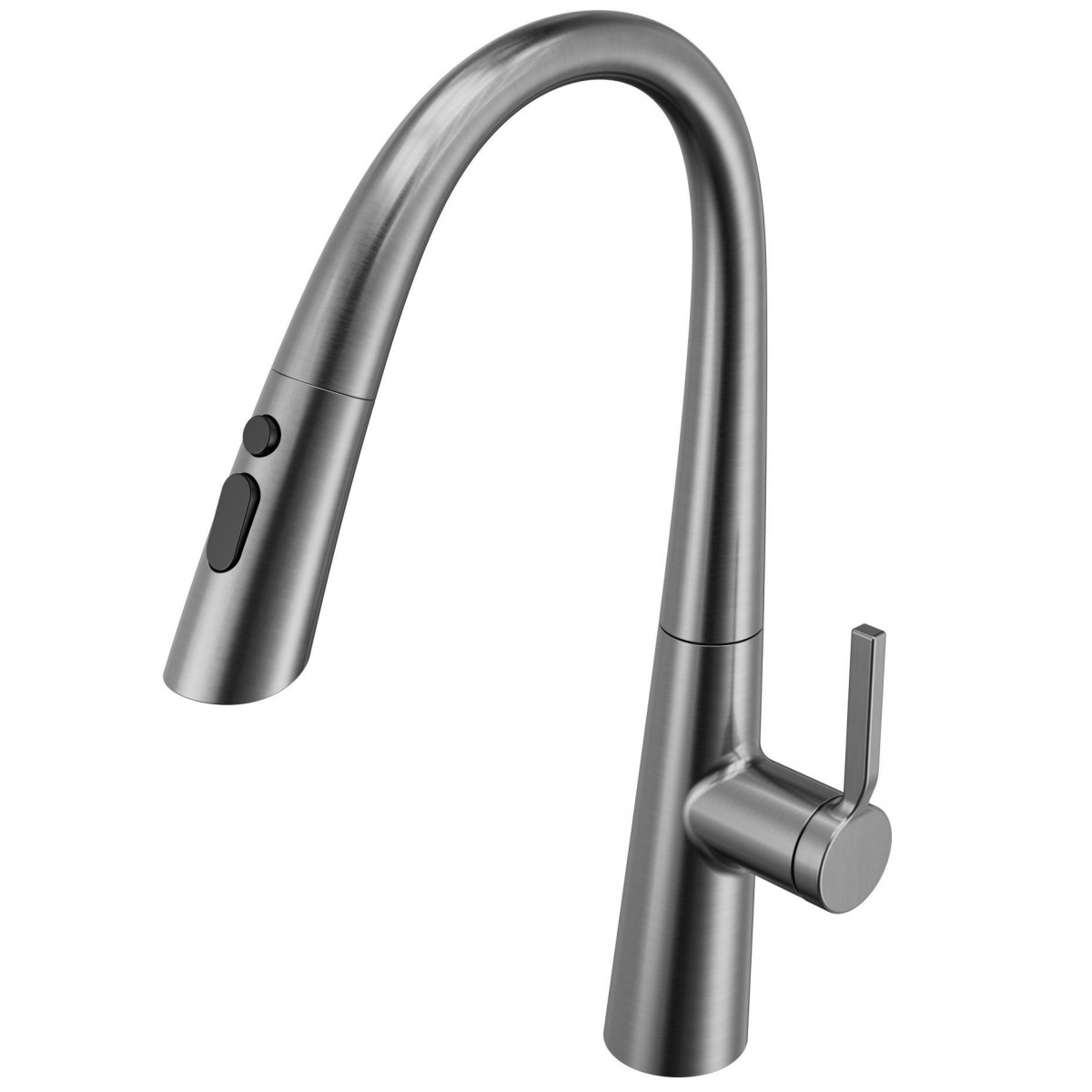 Смеситель для кухни Vincea VKF-176GM (вороненая сталь)