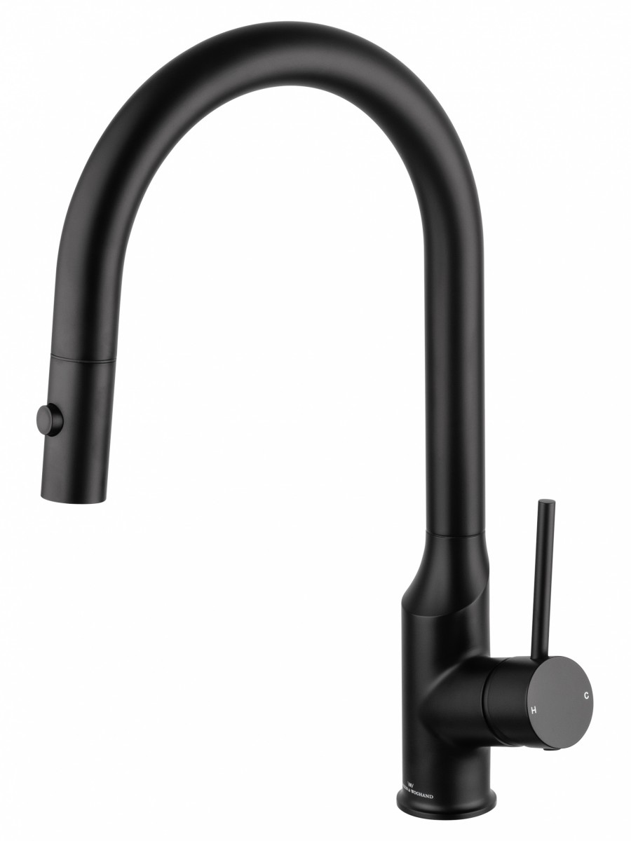 Смеситель для кухни Wonzon & Woghand WW-A21252-MB (чёрный матовый)