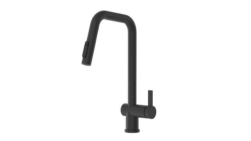 Смеситель для кухни Granula PF7273-D1,Black (чёрный матовый)