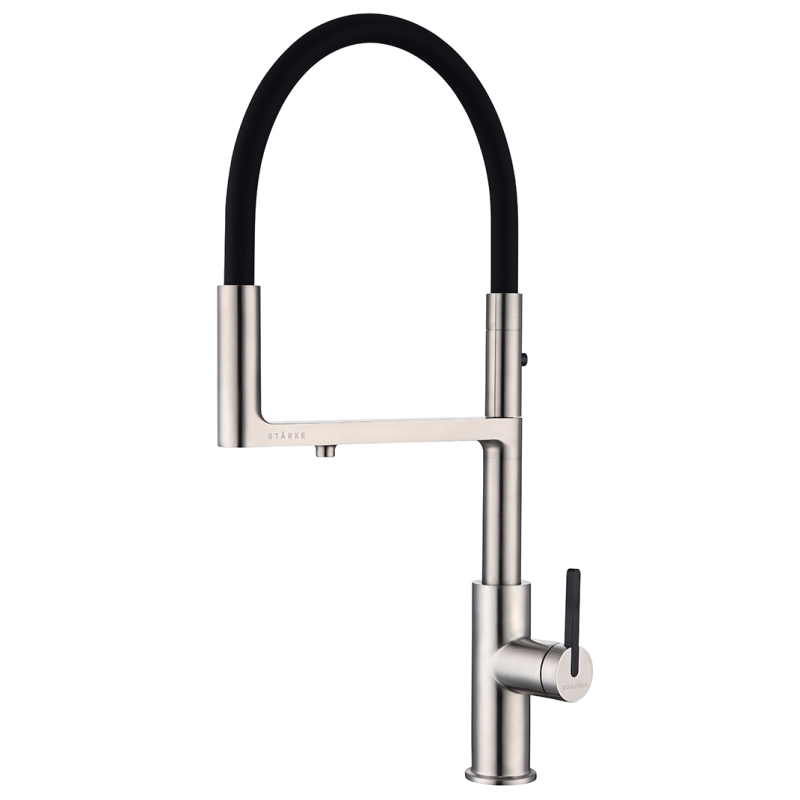 Смеситель для кухни Paulmark Tornado To213402-BS (брашированная сталь)