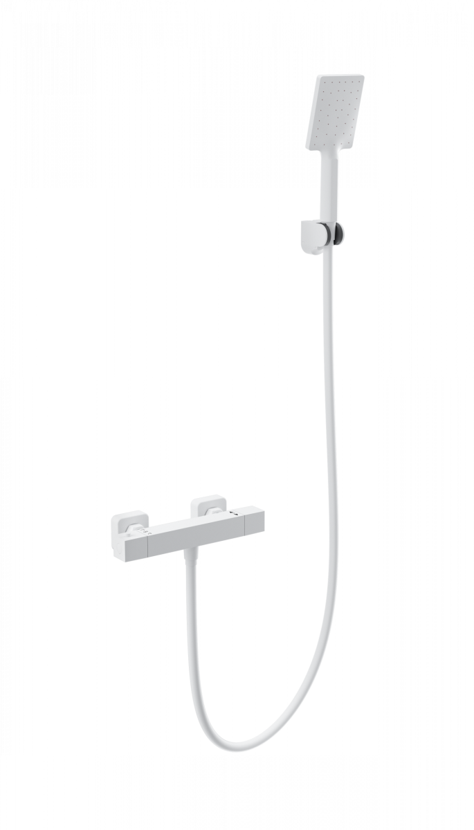 Смеситель для душа Wonzon&Woghand Stay 3 WW-B2062-A-MW (белый матовый) с термостатом