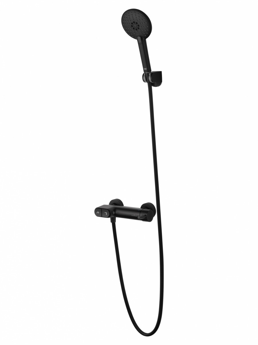 Смеситель для душа Wonzon&Woghand Muse Corno WW-A30902-MB (чёрный матовый)