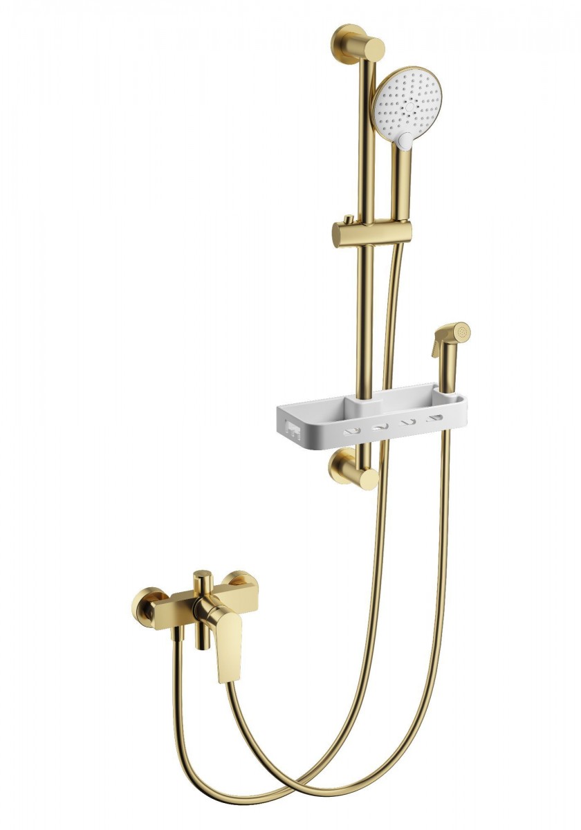 Смеситель для душа Wonzon&Woghand WW-A31003-BG (брашированное золото)