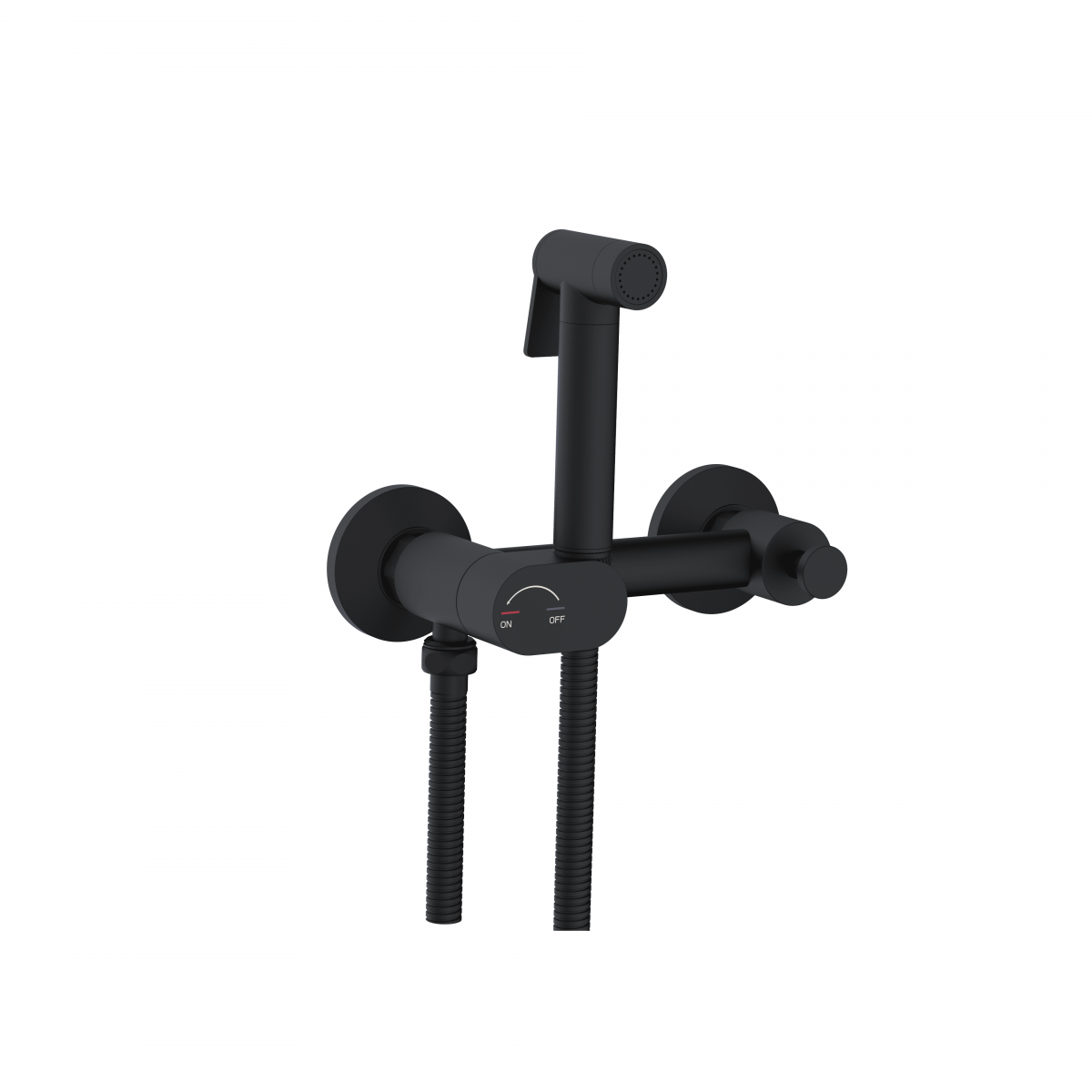 Гигиенический душ со смесителем RGW Shower Panels SP-216B 581408216-04 (чёрный матовый)