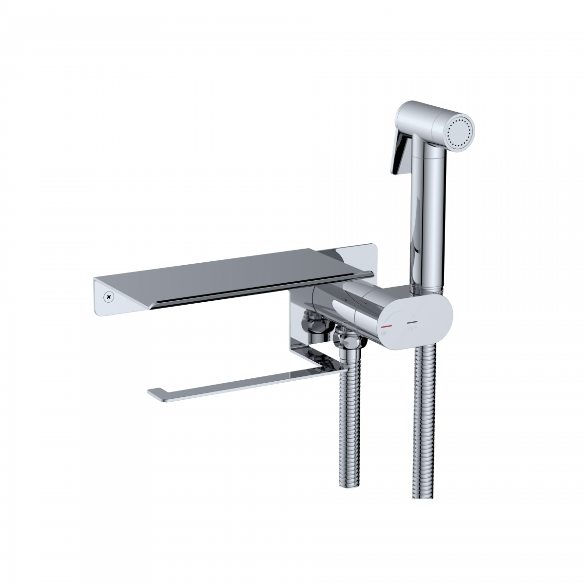 Гигиенический душ со смесителем RGW Shower Panels SP-221 581408221-01 (хром)