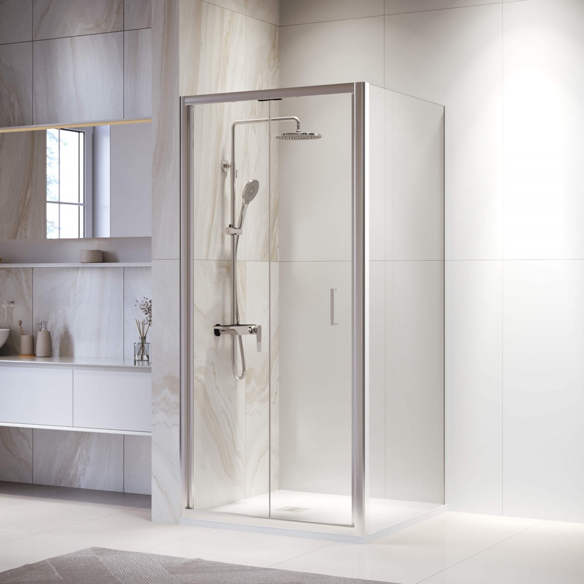 Душевой уголок RGW Passage PA-132 1200*1200 мм (хром/прозрачный)