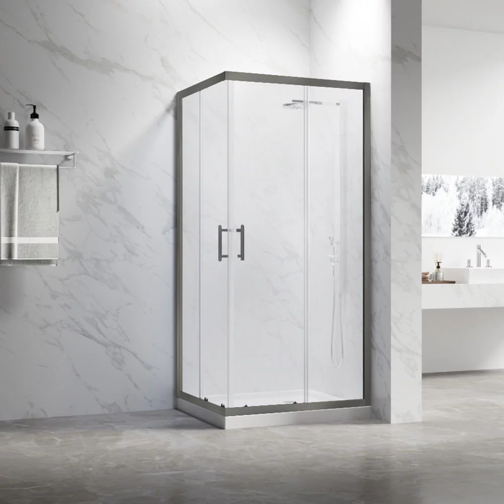 Душевой уголок Veconi RV-27GM RV27GM-12080-01-C8 1200*800 мм (оружейная сталь/прозрачное)