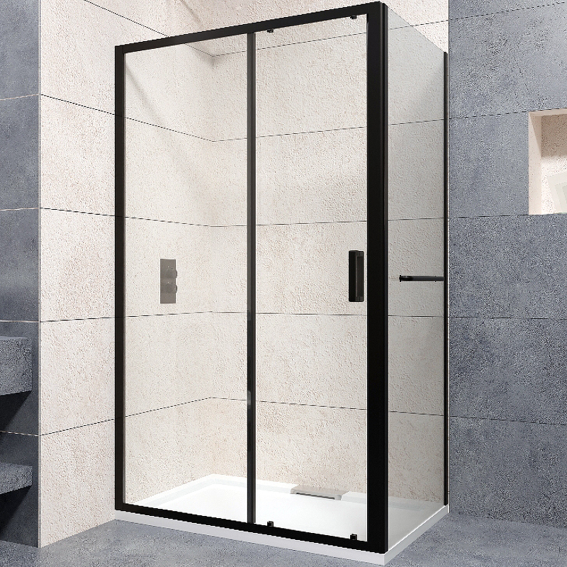 Душевой уголок RGW Passage PA-76-1B 1700*800 мм (чёрный/прозрачное)