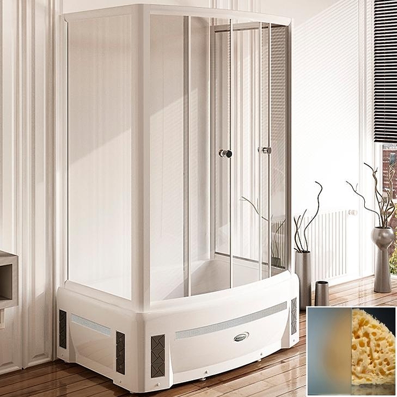 Душевой уголок Radomir Диана 1-09-1-0-0-0141 1400*950 мм (белый/матовое)