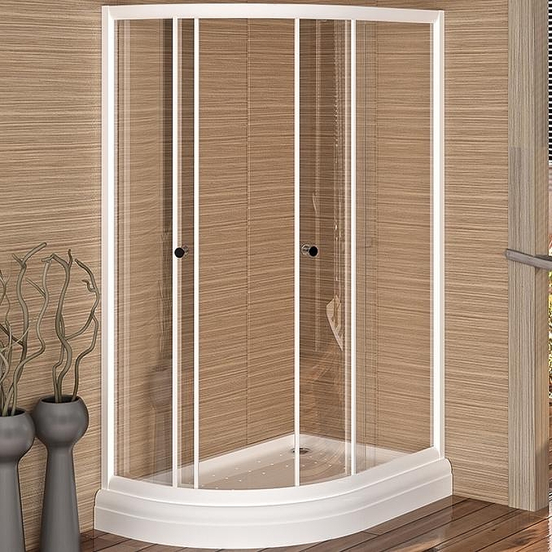 Душевой уголок Radomir Соул 1-09-1-0-0-0080 1160*760 мм (белый/прозрачное)