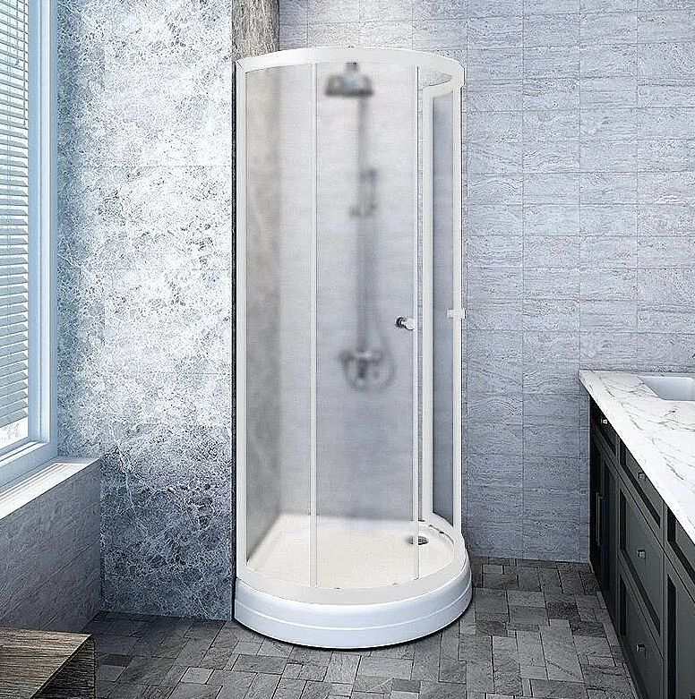 Душевой уголок Radomir Стронг 1-09-2-0-0-1811 1000*1000 мм (хром матовый/матовое)