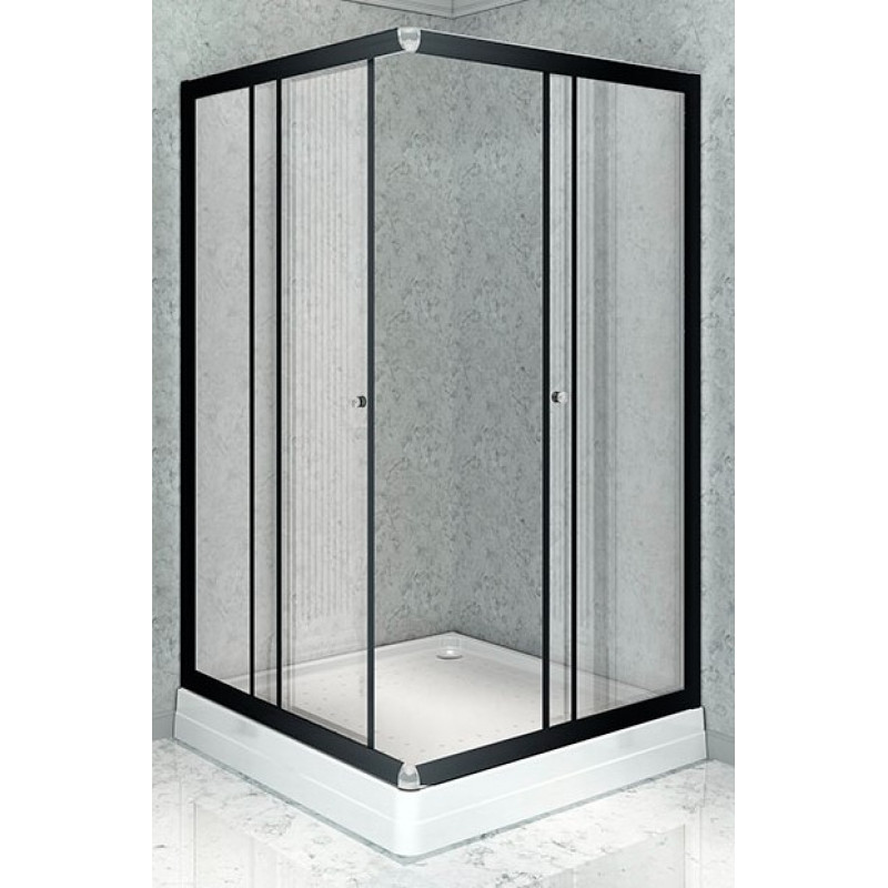 Душевой уголок Radomir Дрим 1-03-6-0-0-1190 1000*1000 мм (чёрный/прозрачное)