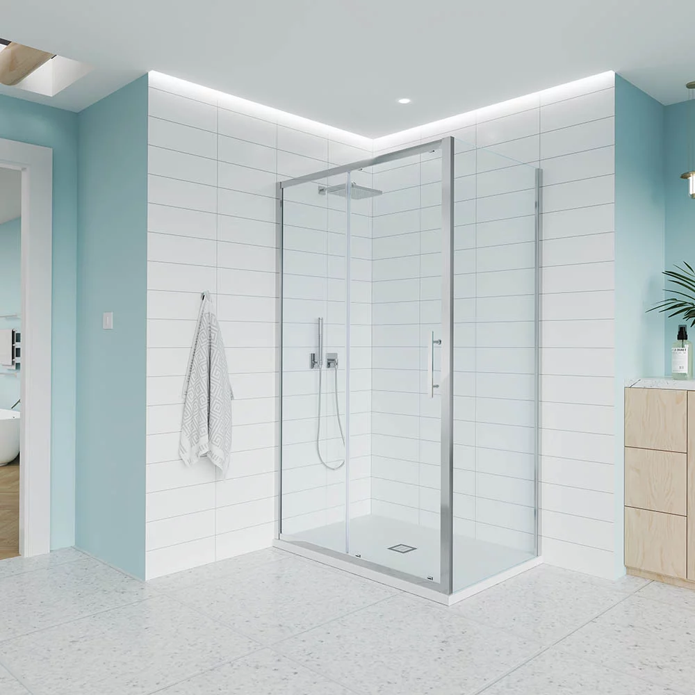 Душевой уголок Veconi Evo 100SP CH E1-SP-CH-130110-01-C9 1300*1100 мм (хром/прозрачное)