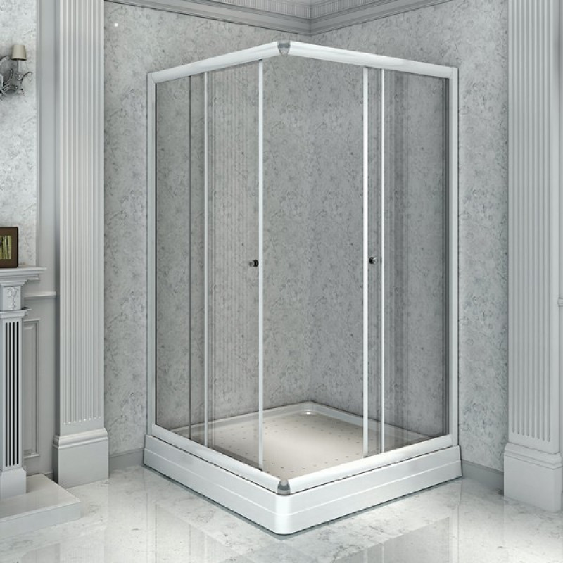 Душевой уголок Radomir Дрим 1-03-1-1-0-1220 900*1100 мм (белый/прозрачное) L