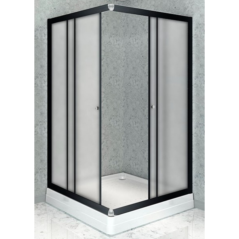 Душевой уголок Radomir Дрим 1-03-6-1-0-1221 900*1100 мм (чёрный/матовое) L
