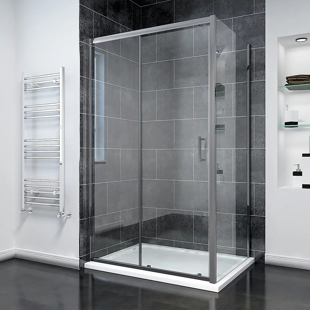 Душевой уголок Veconi RV-055GM RV055GM-11070-01-C8 1100*700 мм (оружейная сталь/прозрачное)