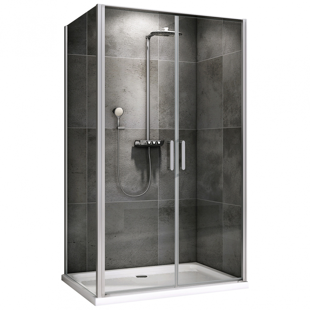 Душевой уголок Abber Sonnenstrand AG04100C-S90 1000*900 мм (хром/прозрачное)