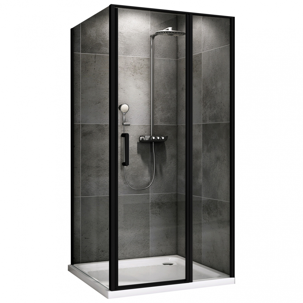 Душевой уголок Abber Sonnenstrand AG04100BS-S70B 1000*700 мм (чёрный/прозрачное)
