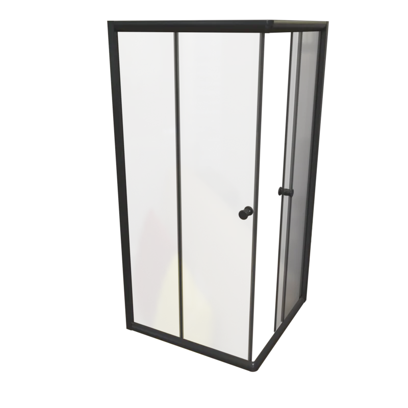 Душевой уголок Radomir Дрим 1-09-6-0-0-0070 800*800 мм (чёрный/прозрачное)