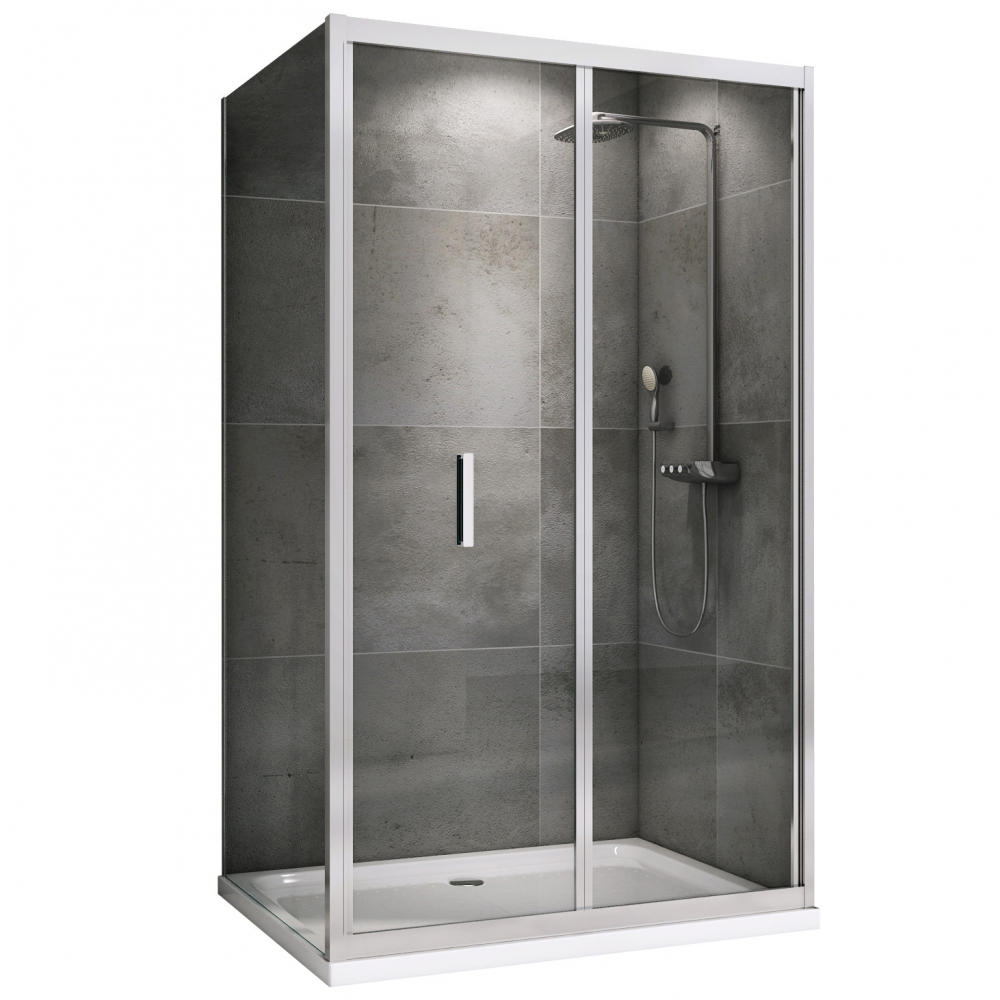 Душевой уголок Abber Sonnenstrand AG07110-S80 1100*800 мм (хром/прозрачное)