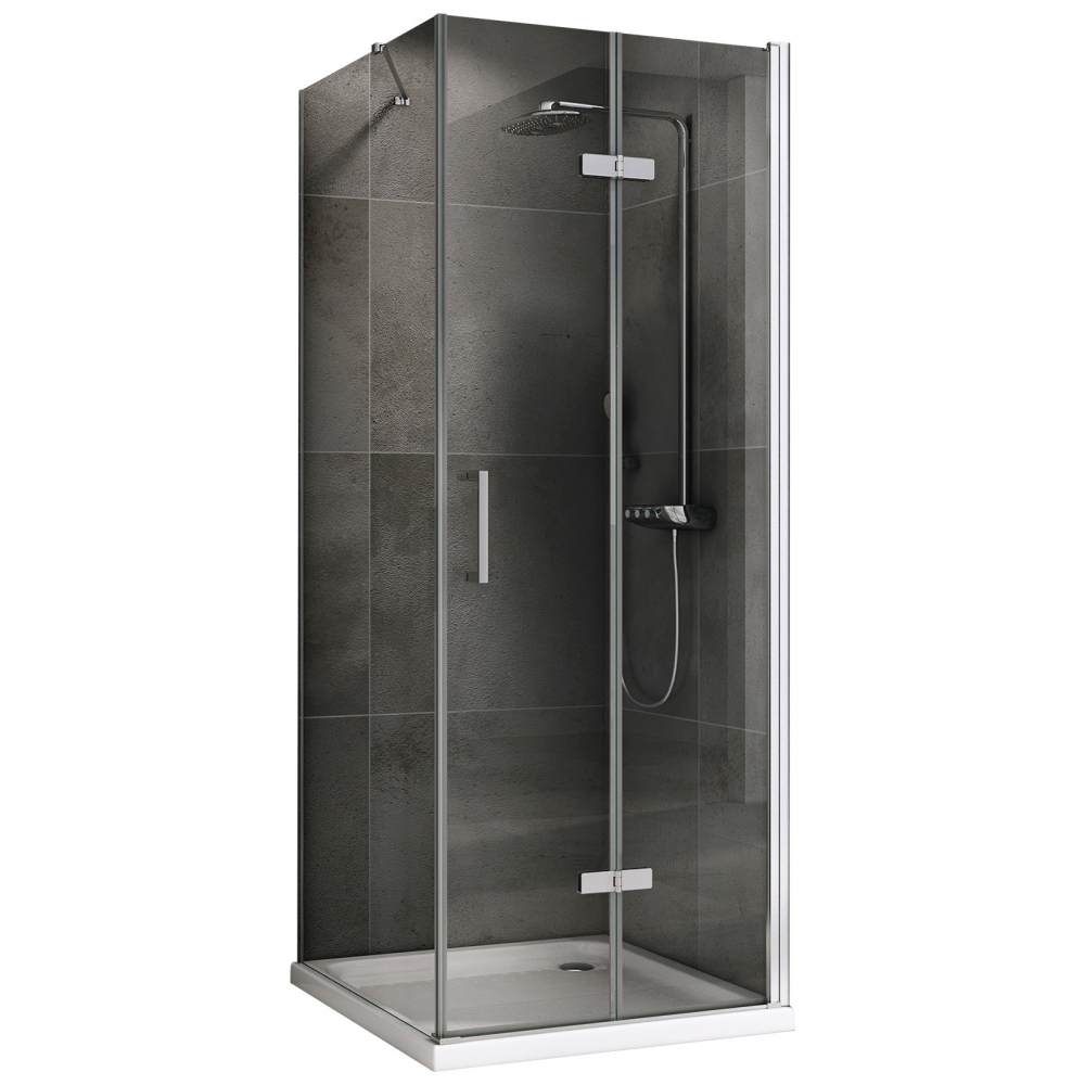 Душевой уголок Abber Zart AG08090P-S71 900*700 мм (хром/прозрачное)