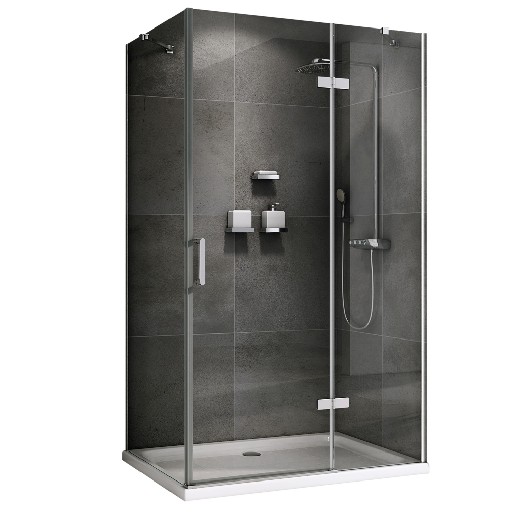 Душевой уголок Abber Zart AG08100-S81 1000*800 мм (хром/прозрачное)