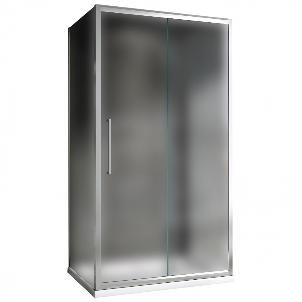 Душевой уголок Abber Schwarzer Diamant AG30150MH-S80M 1500*800 мм (хром/матовое)