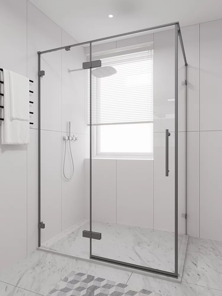 Душевой уголок Veconi Alassio SP GR AL-SP-14080-00-GR-C4 1400*800 мм (графит брашированный/прозрачное)