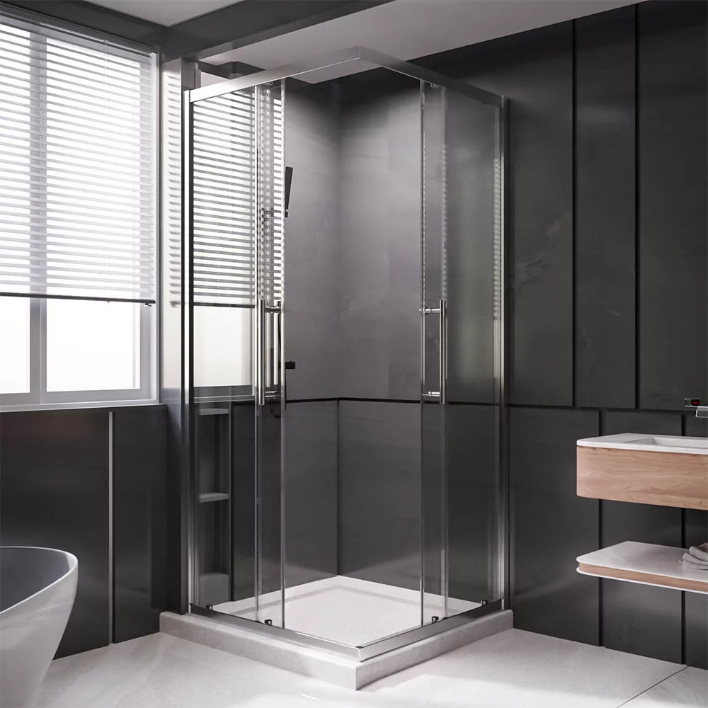 Душевой уголок Veconi Premium Trento PTC-20CH PTC20-CH-100100-01-C4 1000*1000 мм (хром/прозрачное)