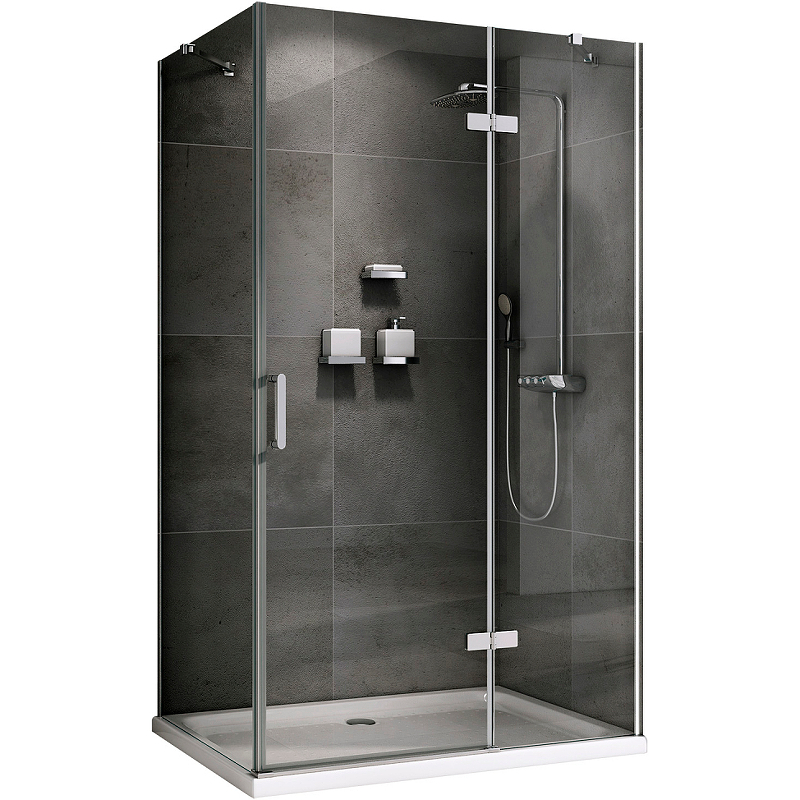 Душевой уголок Abber Zart AG08090-S71 900*700 мм (хром/прозрачное)