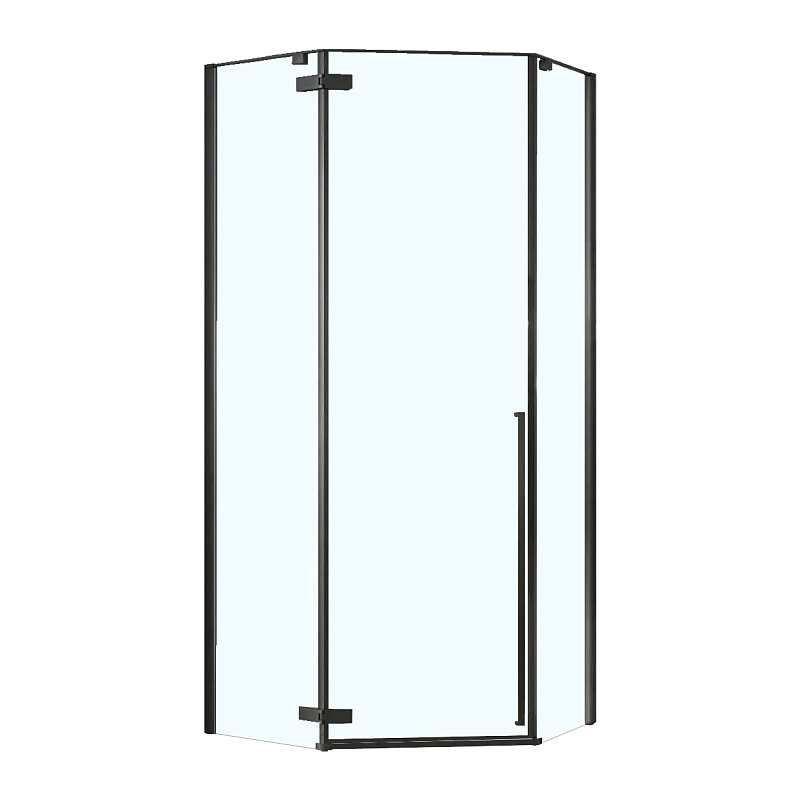 Душевое ограждение Loranto Neo CS-22107B 900*900 мм (чёрный/прозрачное)