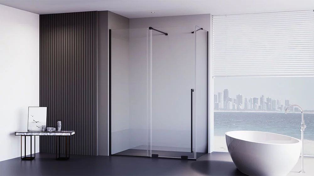 Душевой уголок Veconi Premium Trento PTC-SP-50B PTC50-SP-130100-B-01-C4 1300*1000 мм (чёрный матовый/прозрачное)