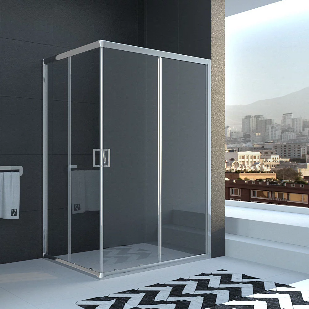 Душевой уголок Veconi RV-10 RV10-11090-01-C5 1100*900 мм (хром/прозрачное)