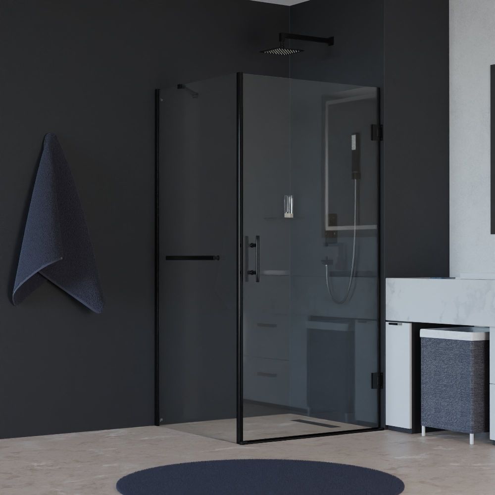 Душевой уголок RGW Hotel HO-045-1B 700*800 мм (чёрный/прозрачный)