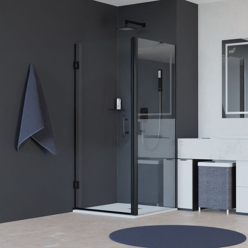 Душевой уголок RGW Hotel HO-045B 600*1200 мм (чёрный/прозрачный)