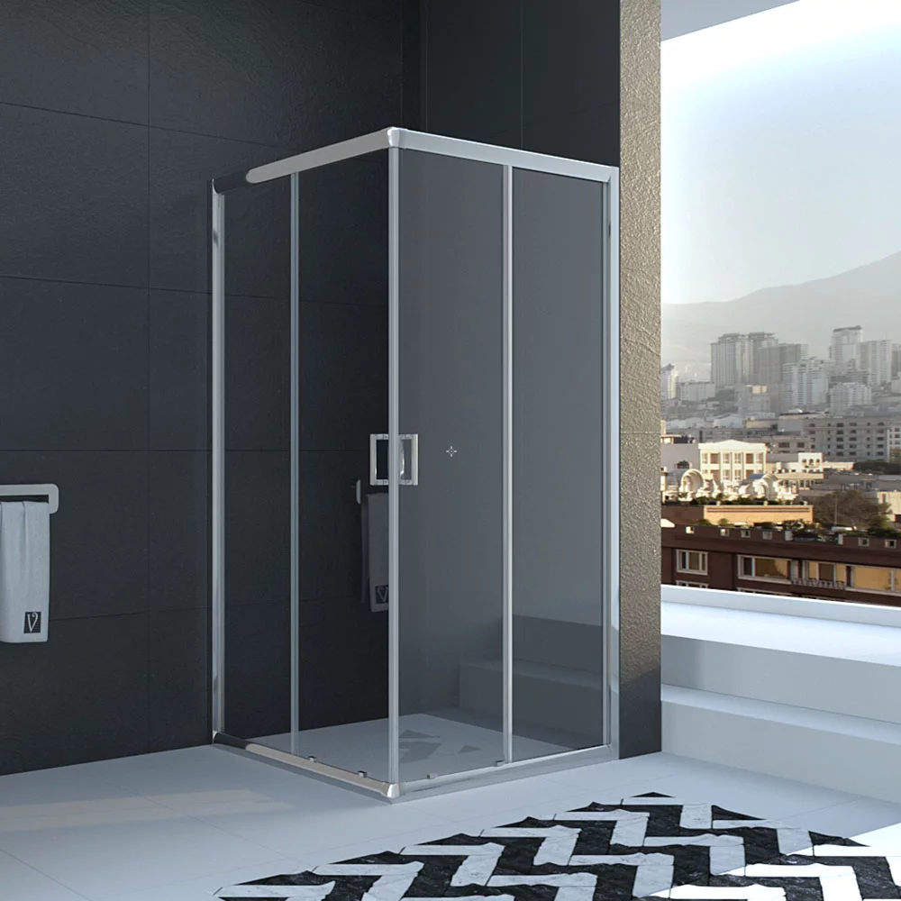 Душевой уголок Veconi RV-11 RV11-110-01-C5 1100*1100 мм (хром/прозрачное)