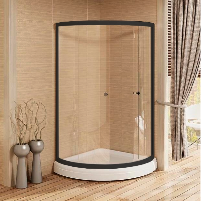 Душевой уголок Radomir Найт 1-03-1-0-0-0030 1000*1000 мм (чёрный/прозрачное)