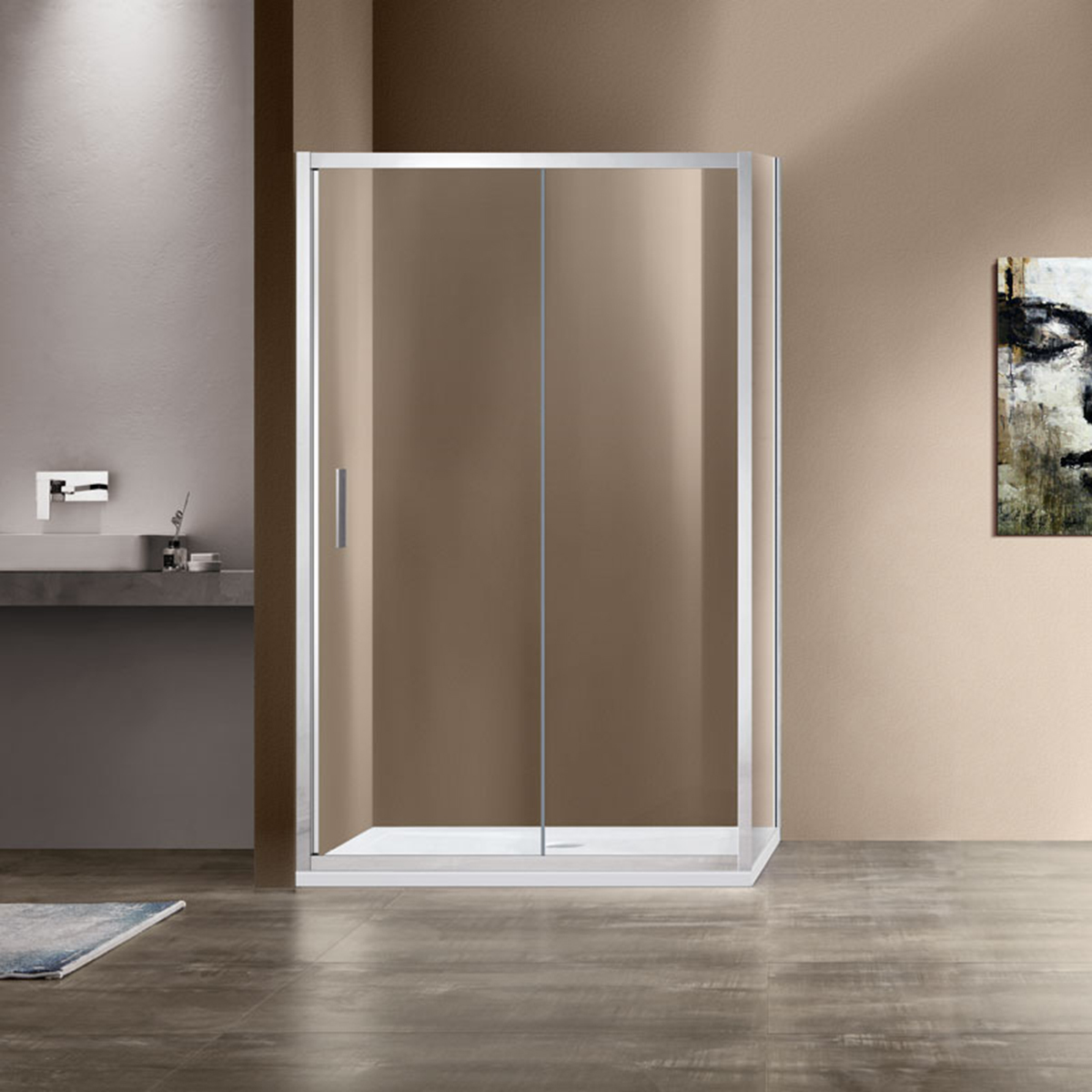 Душевой уголок Vincea Garda VSR-1G8013CL 1300*800 мм (хром/прозрачное)