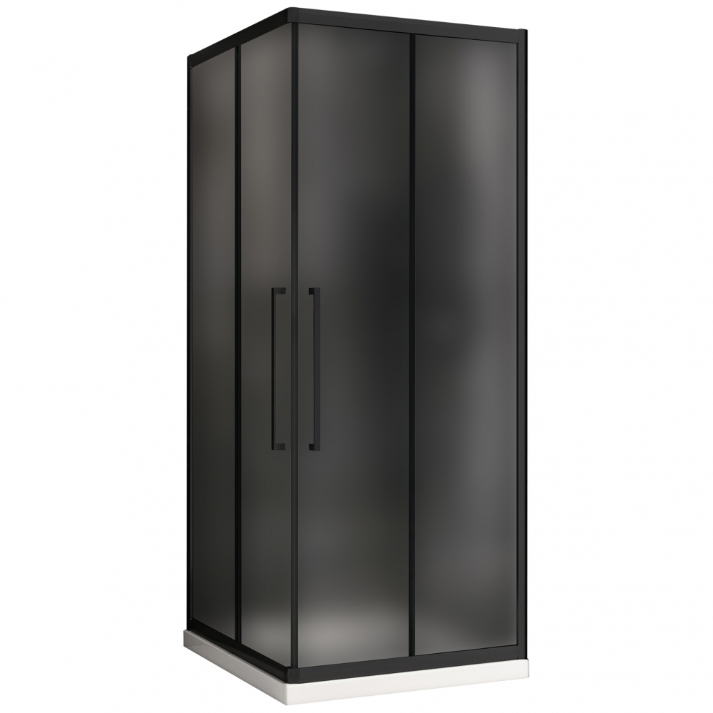 Душевой уголок Abber Schwarzer Diamant AG02090BMH 900*900 мм (чёрный/матовое)