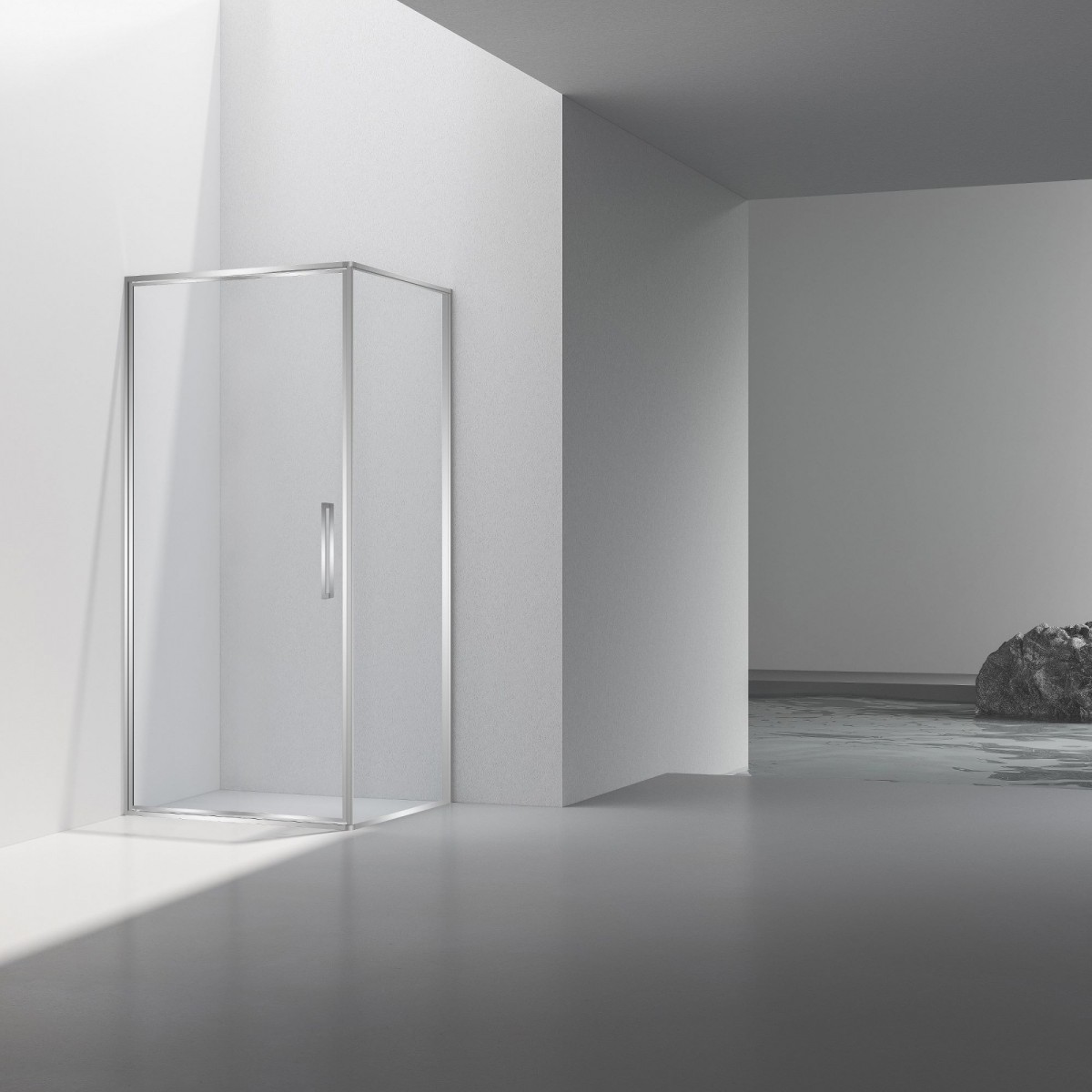 Душевой уголок Vincea Slim 8mm VSR-4SLP9090CL 900*900 мм (хром/прозрачное)