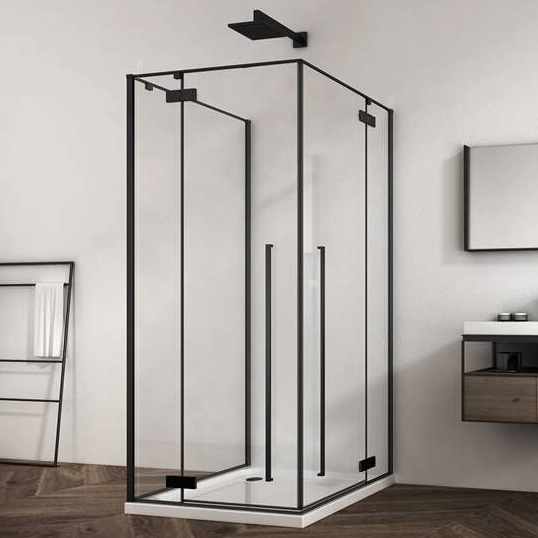 Душевой уголок Abber Eins AG06099B 894*885 мм (чёрный/прозрачное)